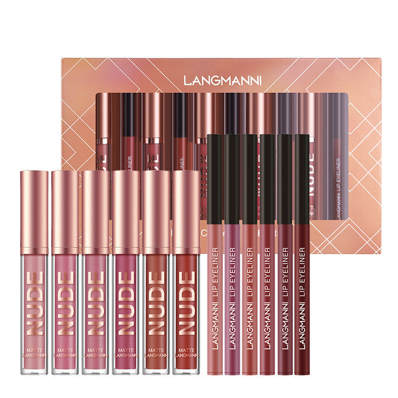 12 Pcs Lipstick & Lip Liner Set
