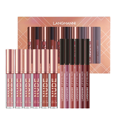 12 Pcs Lipstick & Lip Liner Set