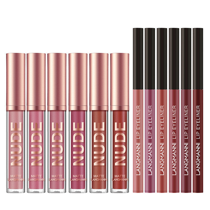 12 Pcs Lipstick & Lip Liner Set