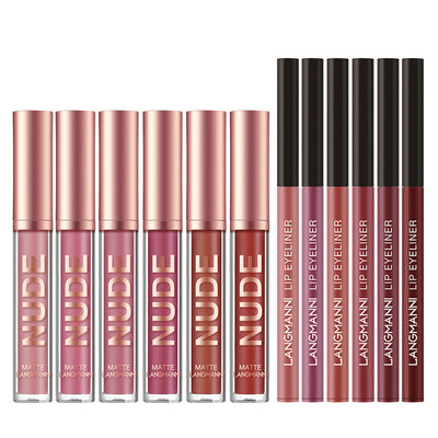 12 Pcs Lipstick & Lip Liner Set