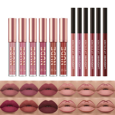 12 Pcs Lipstick & Lip Liner Set
